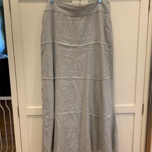 CAbi Linen Skirt GREY